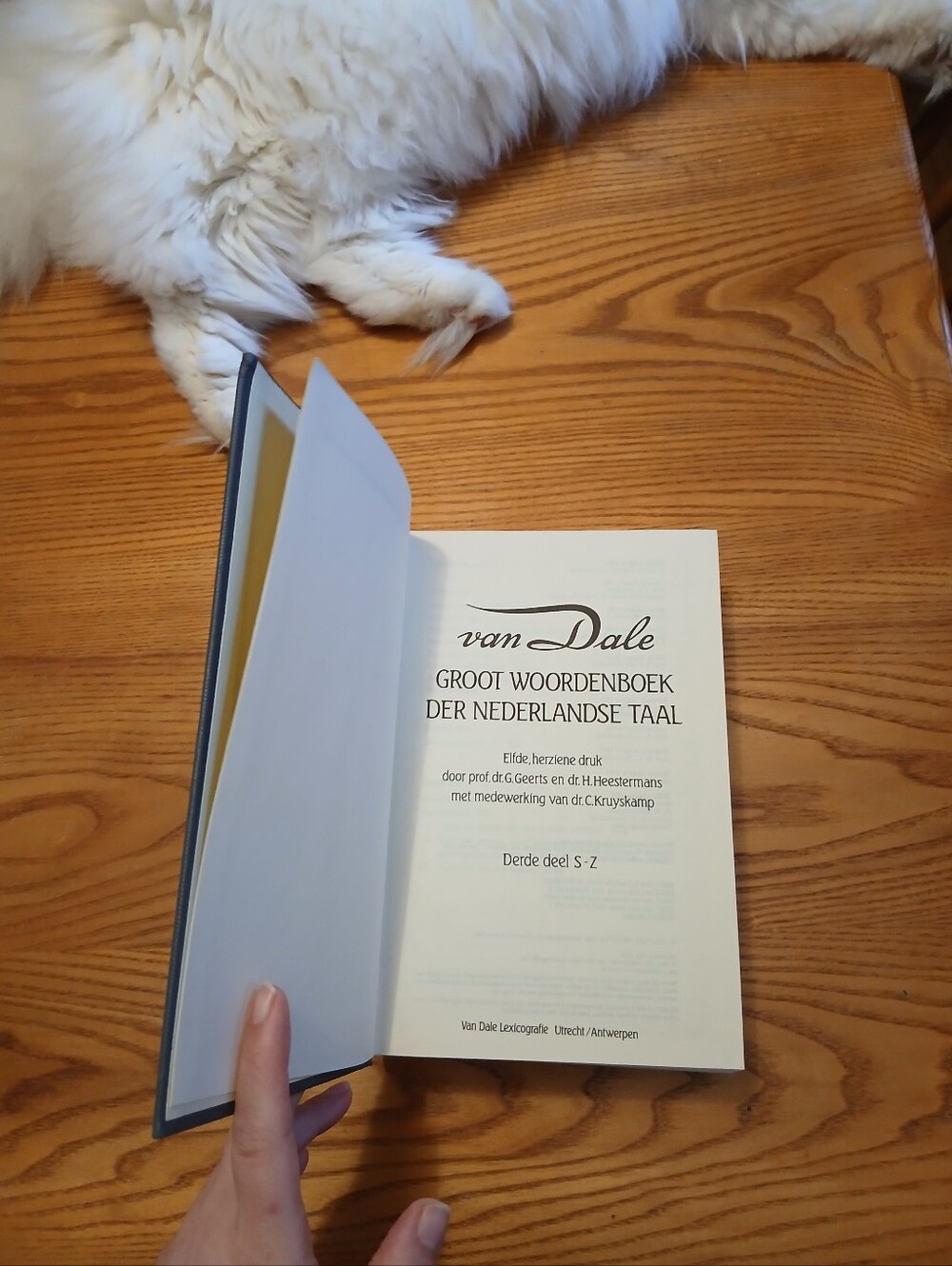 Vintage 1984 Van Dale Groot Woordenboek Hardcover Dutch Dictionary Vol 3 S-Z - Picture 5 of 16